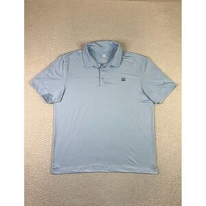 Three Sixty Six Polo Shirt Mens Large Blue Performance Golf Athletic Lightweight
